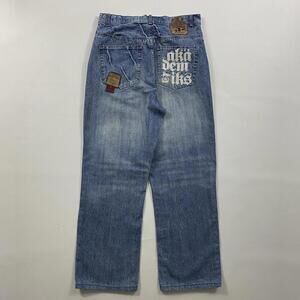 Y2K Akademiks Embroidered Baggy Jeans